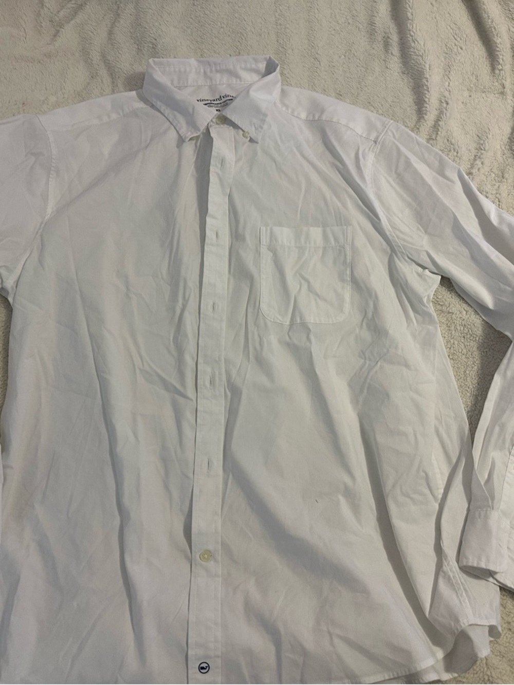 Vineyard Vines Men's White Button-Down Dress Shirt XL - Picture 3 of 5